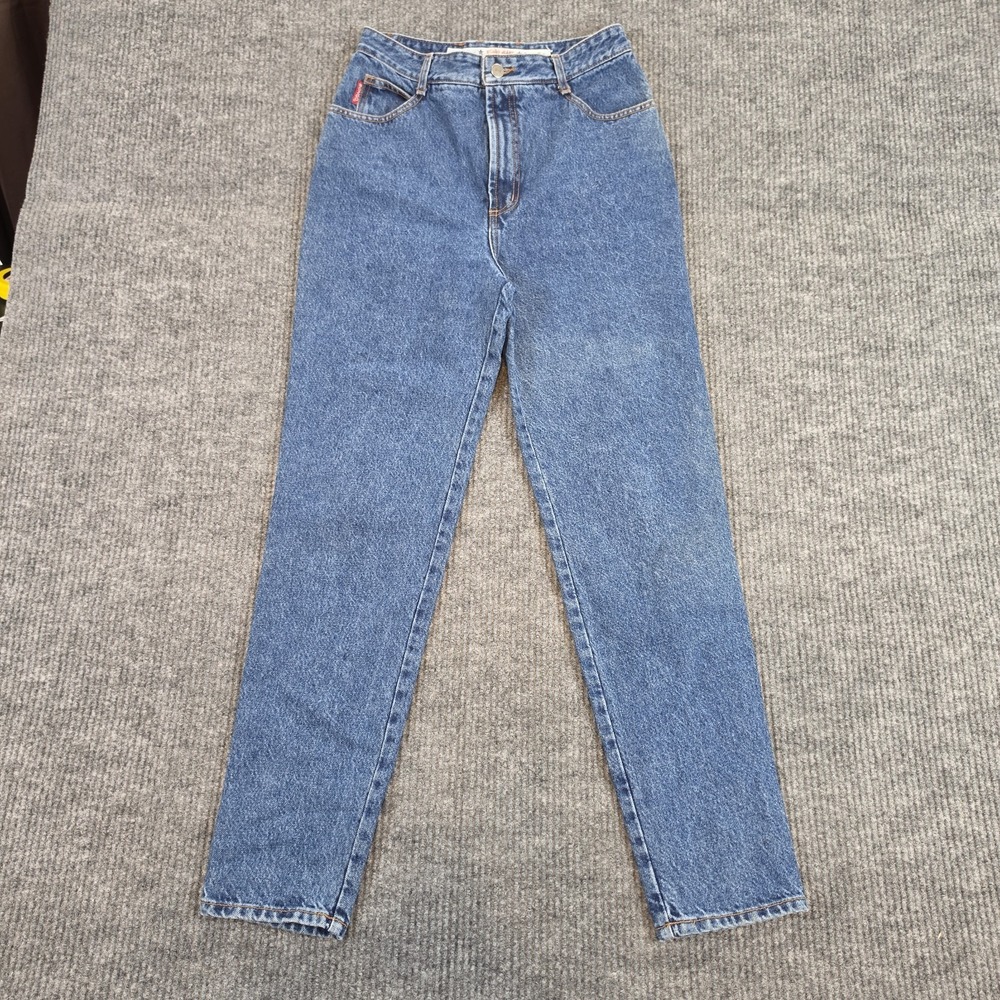 VTG Bongo By Gene Montesano Jeans High Waisted Tapered Leg Blue Denim Sz 11 USA